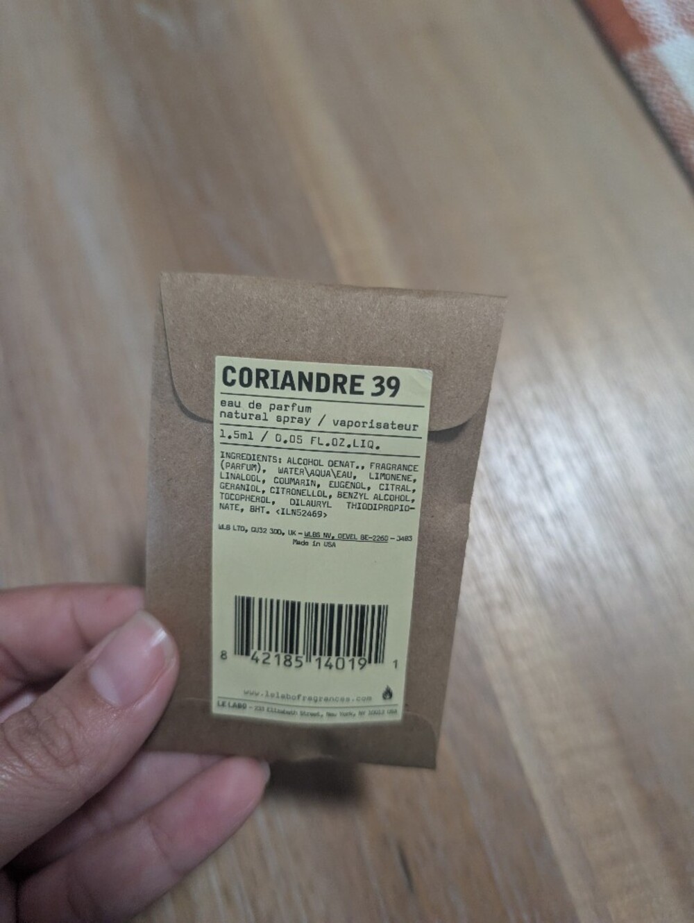 Le Labo Coriandre 39